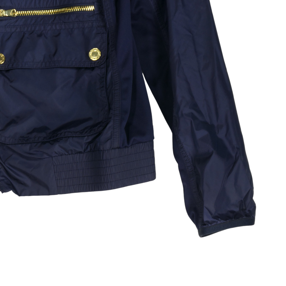 Ralph Lauren Golf Windbreaker Womens Small Blue Gold Zippers Full Zip Jacket - Picture 4 of 11
